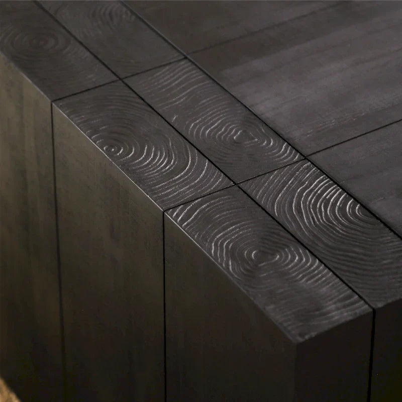 Mesa de centro de madera maciza moderna y versátil - Perfecta para sala de estar