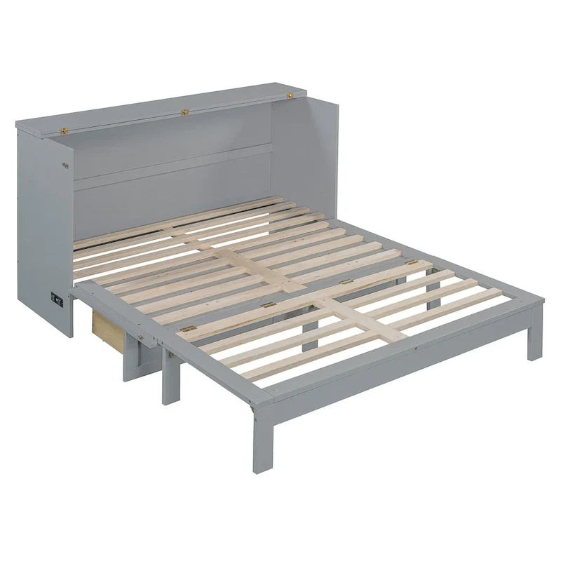 Cama Murphy plegable Queen Size con cajones de almacenamiento