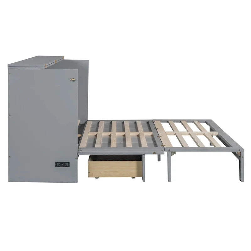 Cama Murphy plegable Queen Size con cajones de almacenamiento