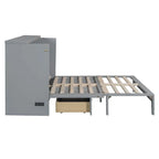 Cama Murphy plegable Queen Size con cajones de almacenamiento