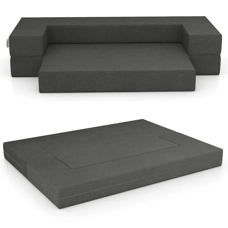 Sofá cama plegable de 8 pulgadas con espuma de alta densidad y funda lavable