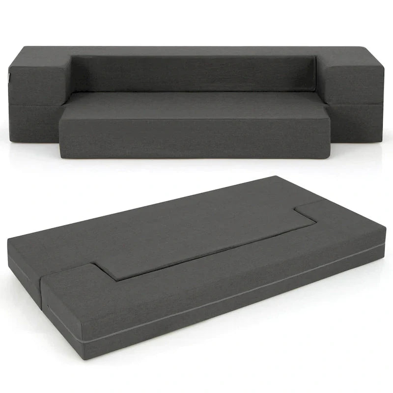 Sofá cama plegable de 8 pulgadas con espuma de alta densidad y funda lavable