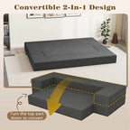 Sofá cama plegable de 8 pulgadas con espuma de alta densidad y funda lavable