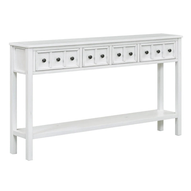 Mesa consola de entrada de 4 cajones