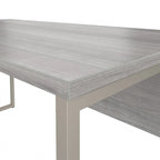 Escritorio en forma de L de 60" ancho x 30" profundidad con patas de metal