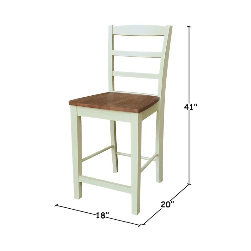 Taburete de Bar de Madera Maciza