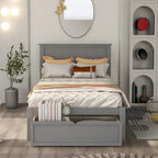 Cama de plataforma con cajón de almacenaje