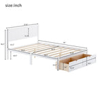 Cama de plataforma con cajón de almacenaje
