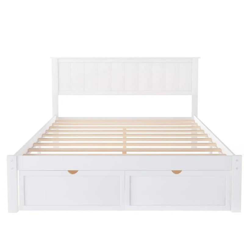 Cama de plataforma con cajón de almacenaje