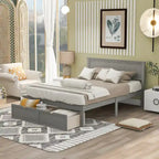 Cama de plataforma con cajón de almacenaje