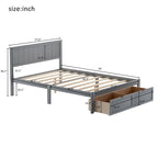 Cama de plataforma con cajón de almacenaje