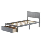 Cama de plataforma con cajón de almacenaje