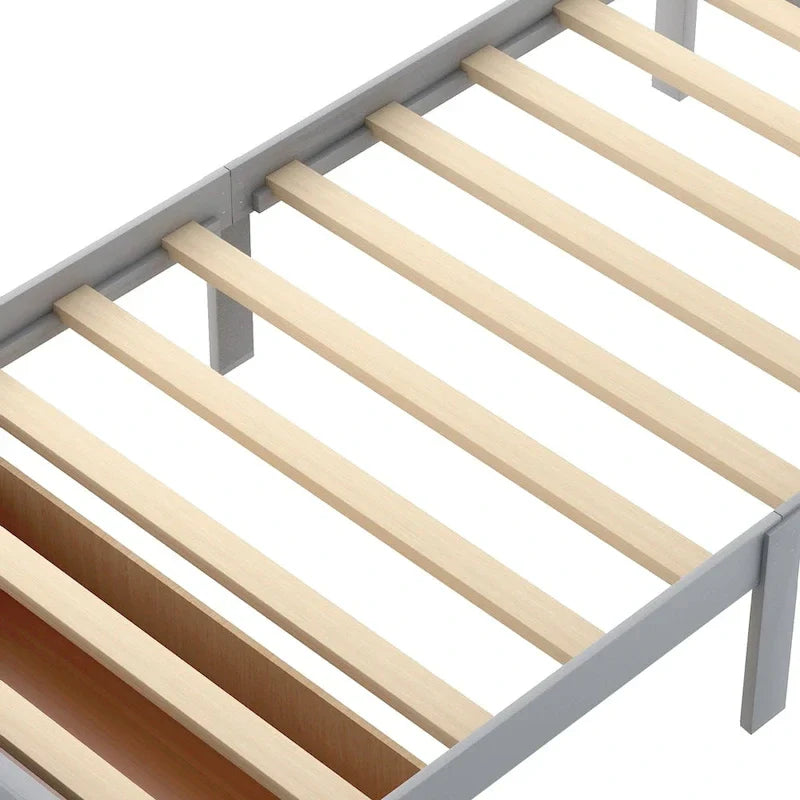 Cama de plataforma con cajón de almacenaje