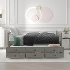 Cama nido doble con cama extraíble individual y cajones de almacenamiento