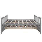 Cama nido doble con cama extraíble individual y cajones de almacenamiento