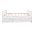 Cama nido doble con cama extraíble individual y cajones de almacenamiento