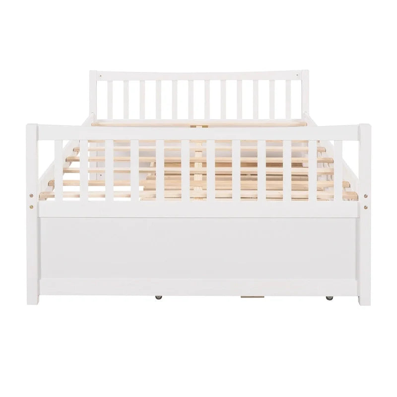 Cama nido doble con cama extraíble individual y cajones de almacenamiento