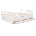 Cama nido doble con cama extraíble individual y cajones de almacenamiento