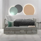 Cama nido doble con cama extraíble individual y cajones de almacenamiento