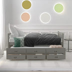 Cama nido doble con cama extraíble individual y cajones de almacenamiento