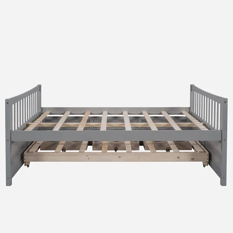 Cama nido doble con cama extraíble individual y cajones de almacenamiento