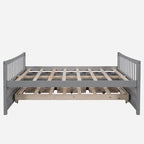 Cama nido doble con cama extraíble individual y cajones de almacenamiento