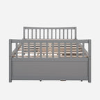 Cama nido doble con cama extraíble individual y cajones de almacenamiento