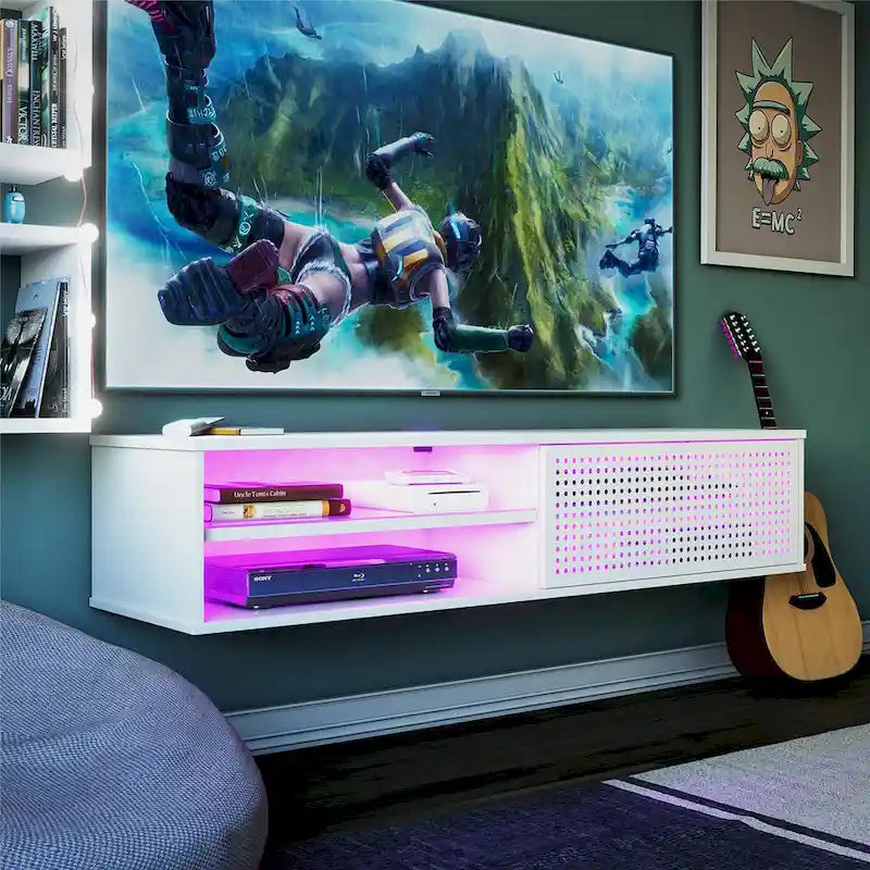 Mueble de TV flotante para televisores de hasta 60 pulgadas