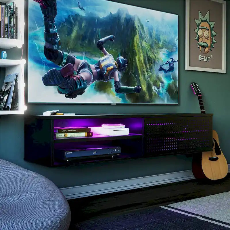 Mueble de TV flotante para televisores de hasta 60 pulgadas