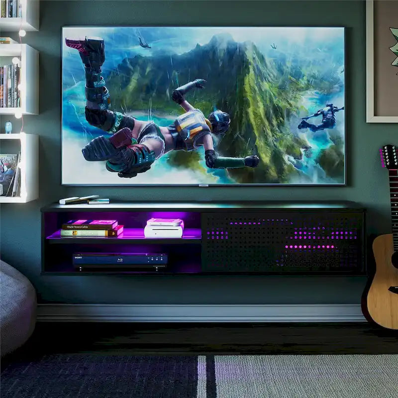 Mueble de TV flotante para televisores de hasta 60 pulgadas