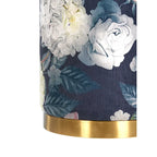 Otomana de Terciopelo Floral