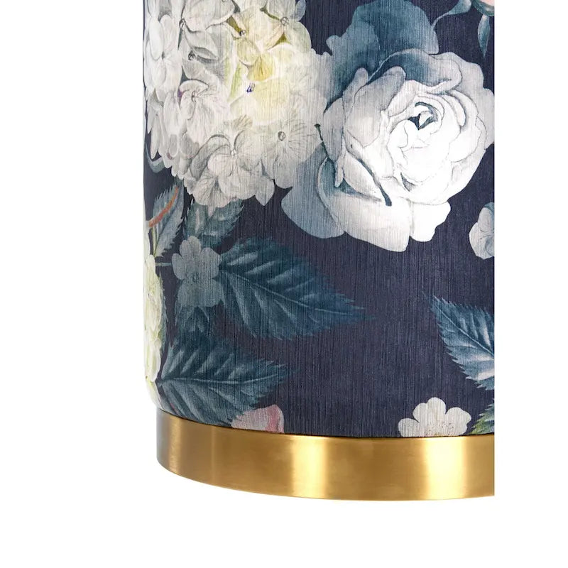 Otomana de Terciopelo Floral