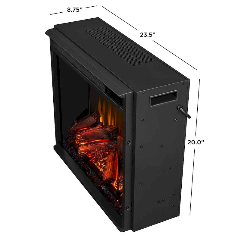 Mueble de TV esquinero de 56 pulgadas con chimenea eléctrica - Blanco
