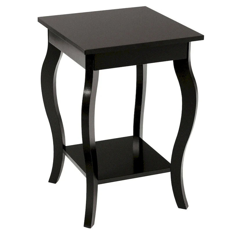 Mesa Auxiliar Compacta con Estante de Exhibición