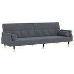 Sofá Cama Biplaza de Terciopelo con Cojines – 85 x 35 x 27.6