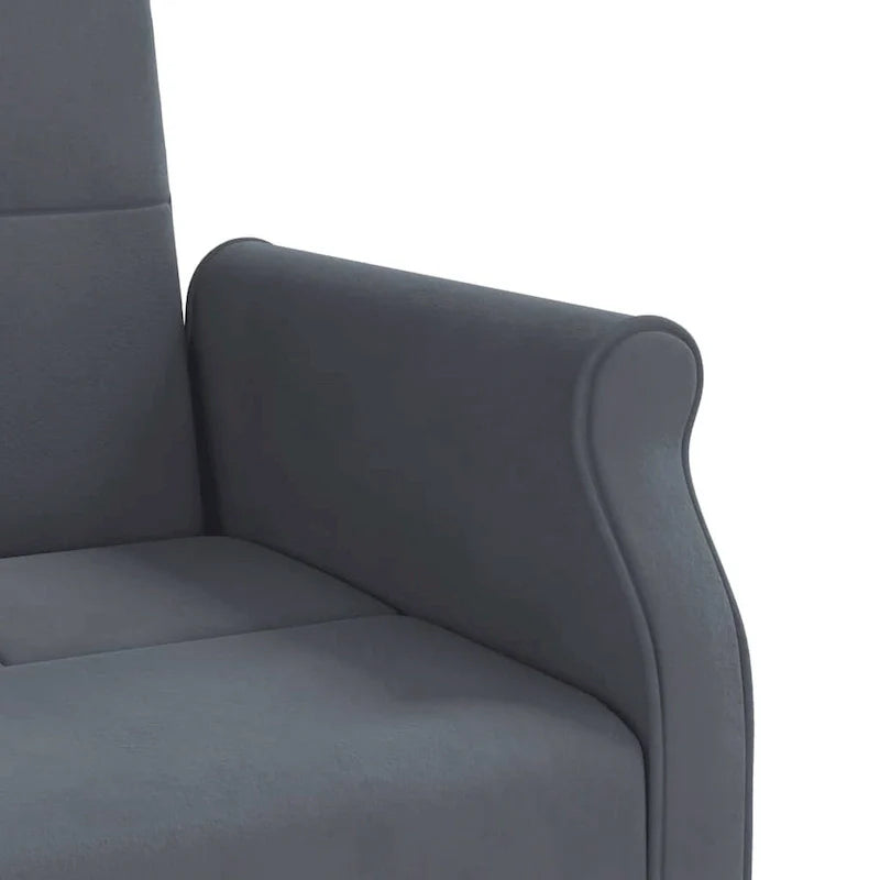 Sofá Cama Biplaza de Terciopelo con Cojines – 85 x 35 x 27.6