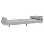 Sofá Cama Biplaza de Terciopelo con Cojines – 85 x 35 x 27.6