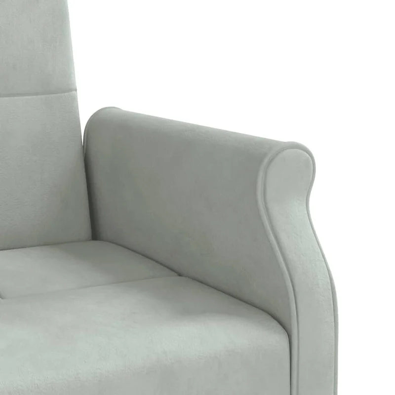 Sofá Cama Biplaza de Terciopelo con Cojines – 85 x 35 x 27.6