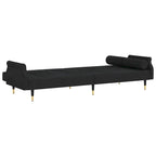 Sofá Cama Biplaza de Terciopelo con Cojines – 85 x 35 x 27.6