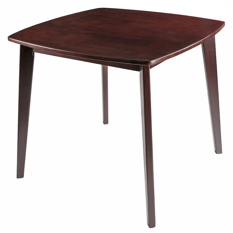 Mesa de comedor de madera maciza - Nogal, 34.02 x 34.02 x 29.33 pulgadas