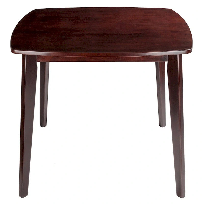 Mesa de comedor de madera maciza - Nogal, 34.02 x 34.02 x 29.33 pulgadas