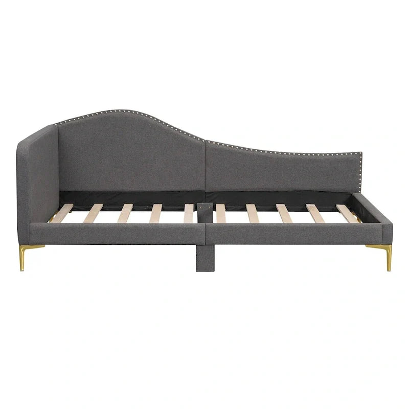 Cama nido individual con cabecero y apoyabrazos