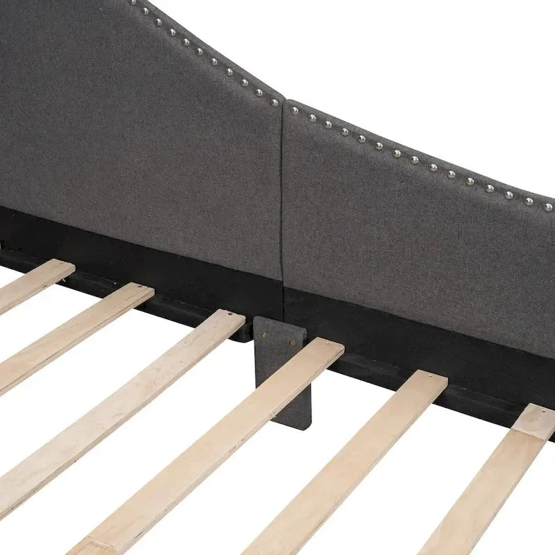 Cama nido individual con cabecero y apoyabrazos