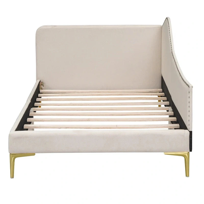 Cama nido individual con cabecero y apoyabrazos