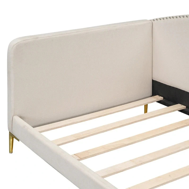 Cama nido individual con cabecero y apoyabrazos