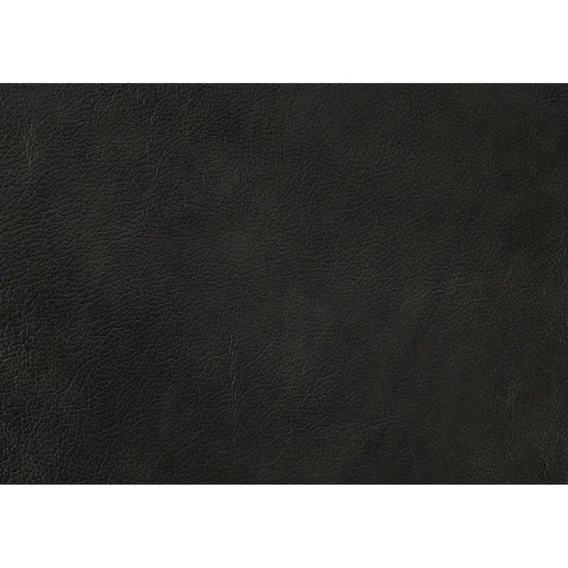 Sofá de dos plazas de 60 pulgadas, piel sintética y de grano superior gris, madera maciza