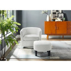 Sillón giratorio 360° con otomana