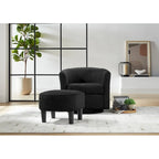 Sillón giratorio 360° con otomana