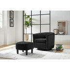 Sillón giratorio 360° con otomana
