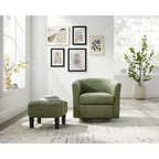 Sillón giratorio 360° con otomana